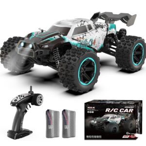 Coche de radiocontrol Scientoy 1/14 50 kmh 4x4 camión todoterreno con 2 baterías 60 minutos de funcionamiento-