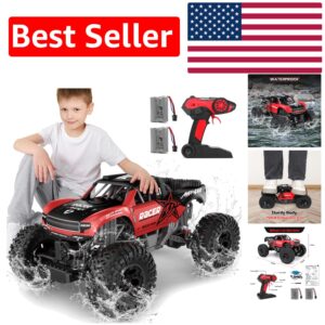 Monster Truck todoterreno impermeable escala 1:12 4x4 con motores dobles y baterías-