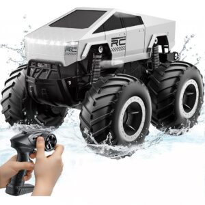 Coche de radiocontrol grande Cyber Monster Truck modelo 4x4 1:16 con baterías y motores dobles-