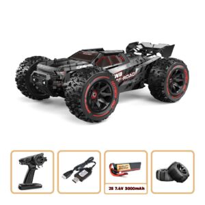 Truggy camión sin escobillas 2S - 35 MPH + batería y cargador MJX 1/14 10208 V3 negro-