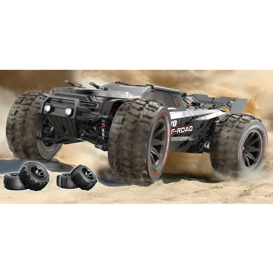 Truggy camión sin escobillas 2S - 35 MPH + batería y cargador MJX 1/14 10208 V3 negro- - Image 3