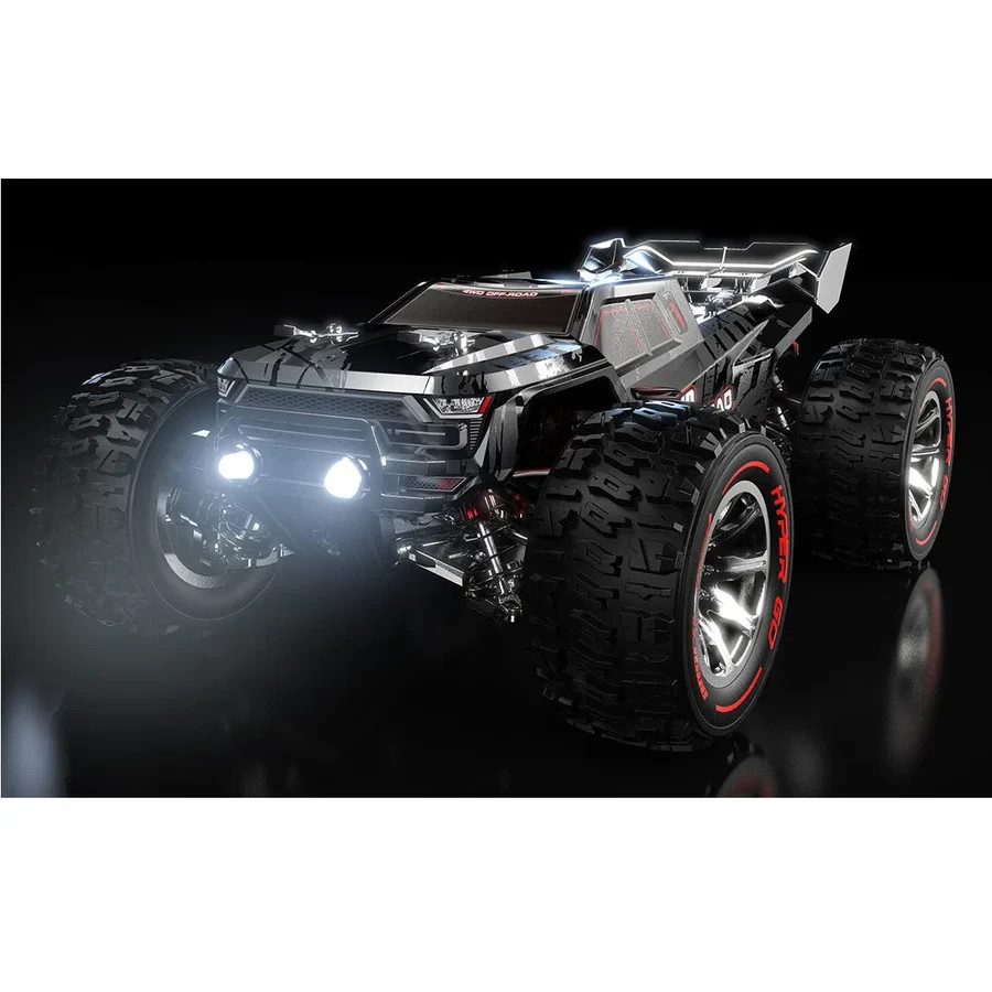 Truggy camión sin escobillas 2S - 35 MPH + batería y cargador MJX 1/14 10208 V3 negro- - Image 4