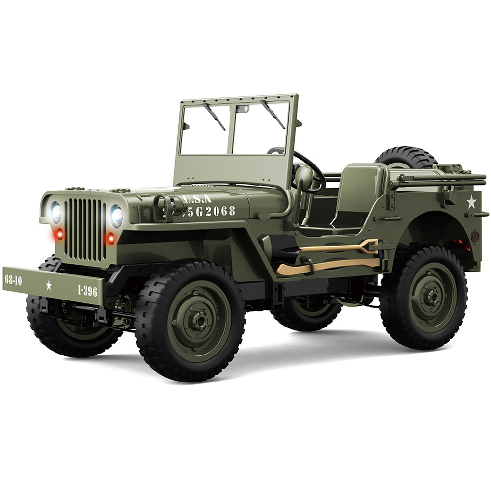 JJRC C8815 RC Jeep 2.4G 4WD Truck Car Winch Canvas Off-Road Remote Car 2 Battery - Image 3