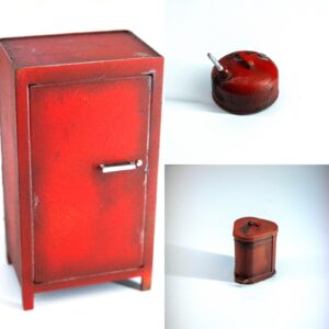 1/25 1/24 Scale Model Car Garage, Cabinet, Gas Can, Rag Bin