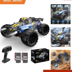 Camión RC 4x4 con velocidad 40KPH - Control 2.4GHz - Incluye baterías recargables-