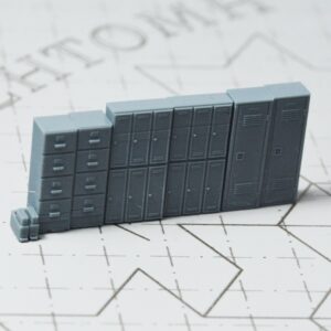1/72 Dock Shipyard Tower Crane Metal Cabinet Combination Locker Filing Cabinet