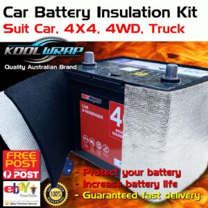 Kit de aislamiento térmico ahorrador de batería de automóvil automóvil 4x4 camión y envoltura de alfombrilla a prueba de ácido-