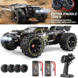 Coche de radiocontrol DEERC 14210 1:14 sin escobillas máximo 50+ MPH todoterreno alta velocidad Monster Truck-