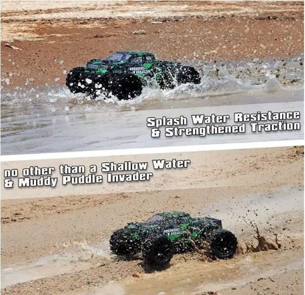 Camión de radiocontrol HAIBOXING 1:18 18859 verde 36 KPH alta velocidad 4x4 eléctrico nuevo coche R3- - Image 4