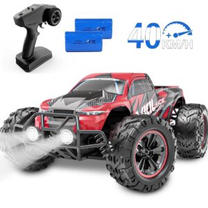 Coche de radiocontrol 1:16 30+ MPH alta velocidad 4x4 camión de control remoto con 2 baterías-