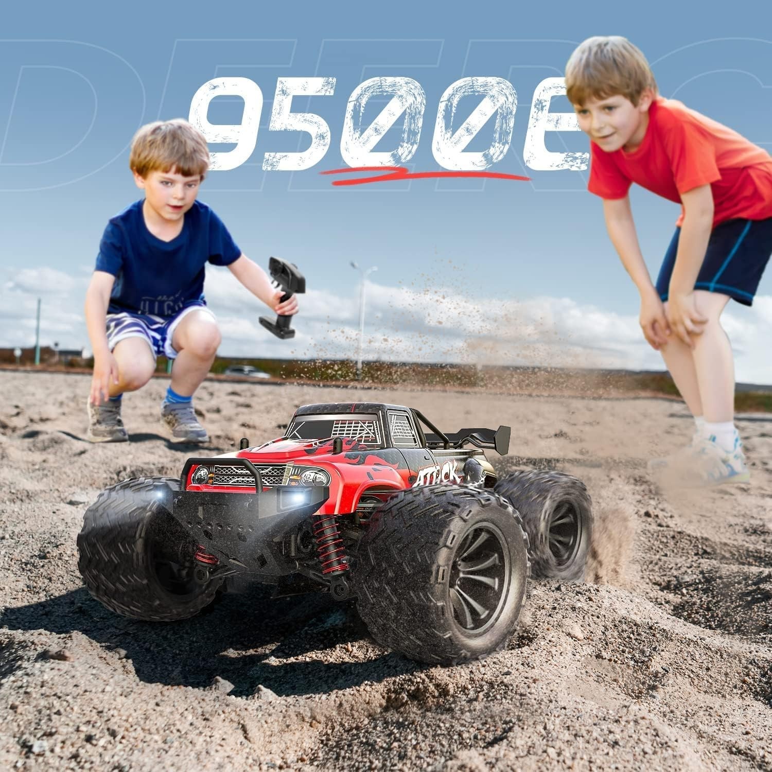 Monster Truck todo terreno 4x4 RC - 25 MPH coche de carreras para niños y adultos- - Image 4