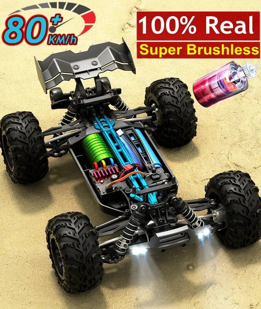 1:16 Coche RC Sin Escobillas 4x4 80 KM/H Alta Velocidad RC Monster Truck- - Image 4