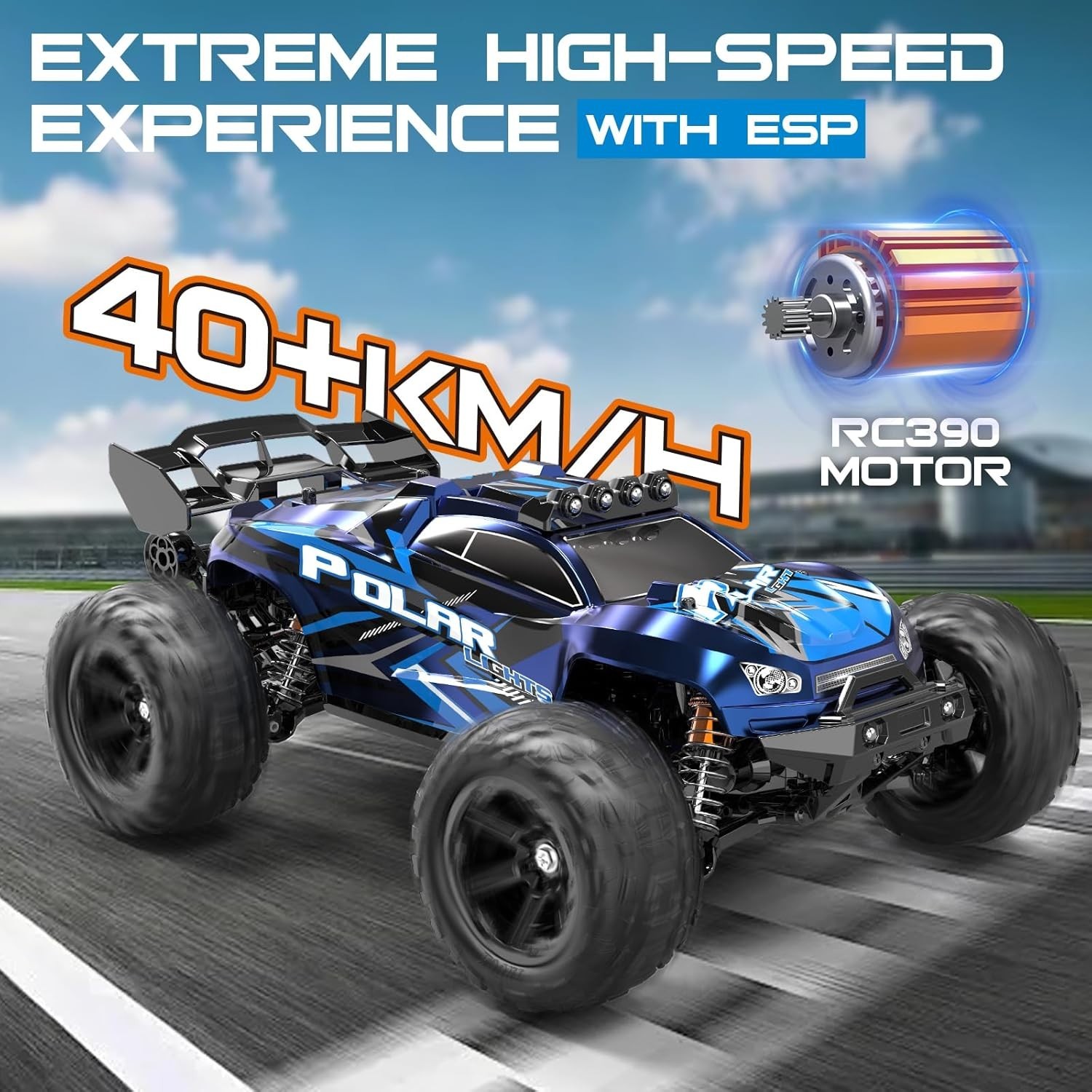 Monster Truck todoterreno recargable 1:14 - baterías dobles y 40 minutos de juego- - Image 5