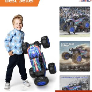Monster Truck Ultimate escala 1:8 DE60 RC - diversión todo terreno con audio realista-
