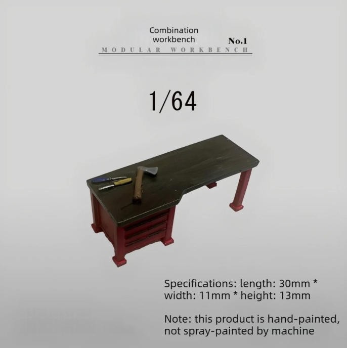 1/64 Diorama Automotive Repair Workbench Scene Props for Car Model Display - Image 5