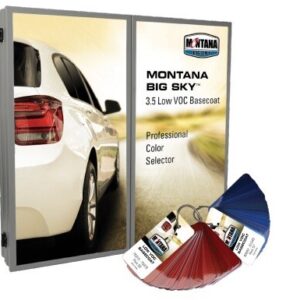 Montana Big Sky Automotive Auto Paint Color Selector Cabinet Swatch Chip Set