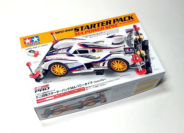 TAMIYA Modelo Mini 4x4 Coche de Carreras 1/32 PAQUETE DE INICIO MA POWER (FLECHA EXPLOSIVA) 18647-