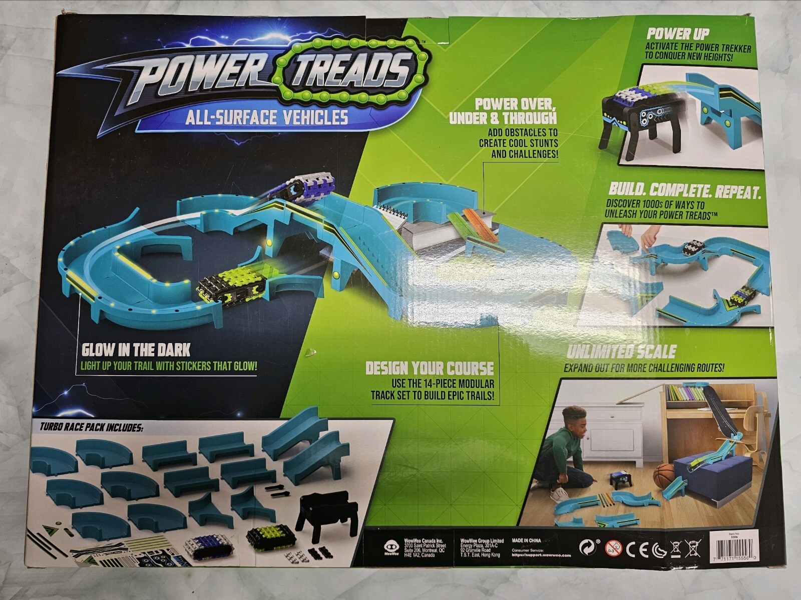 Power Treads Vehículos Todo Superficie Turbo Race Pack, ¡60 Piezas Más! ¡Nuevo!- - Image 2
