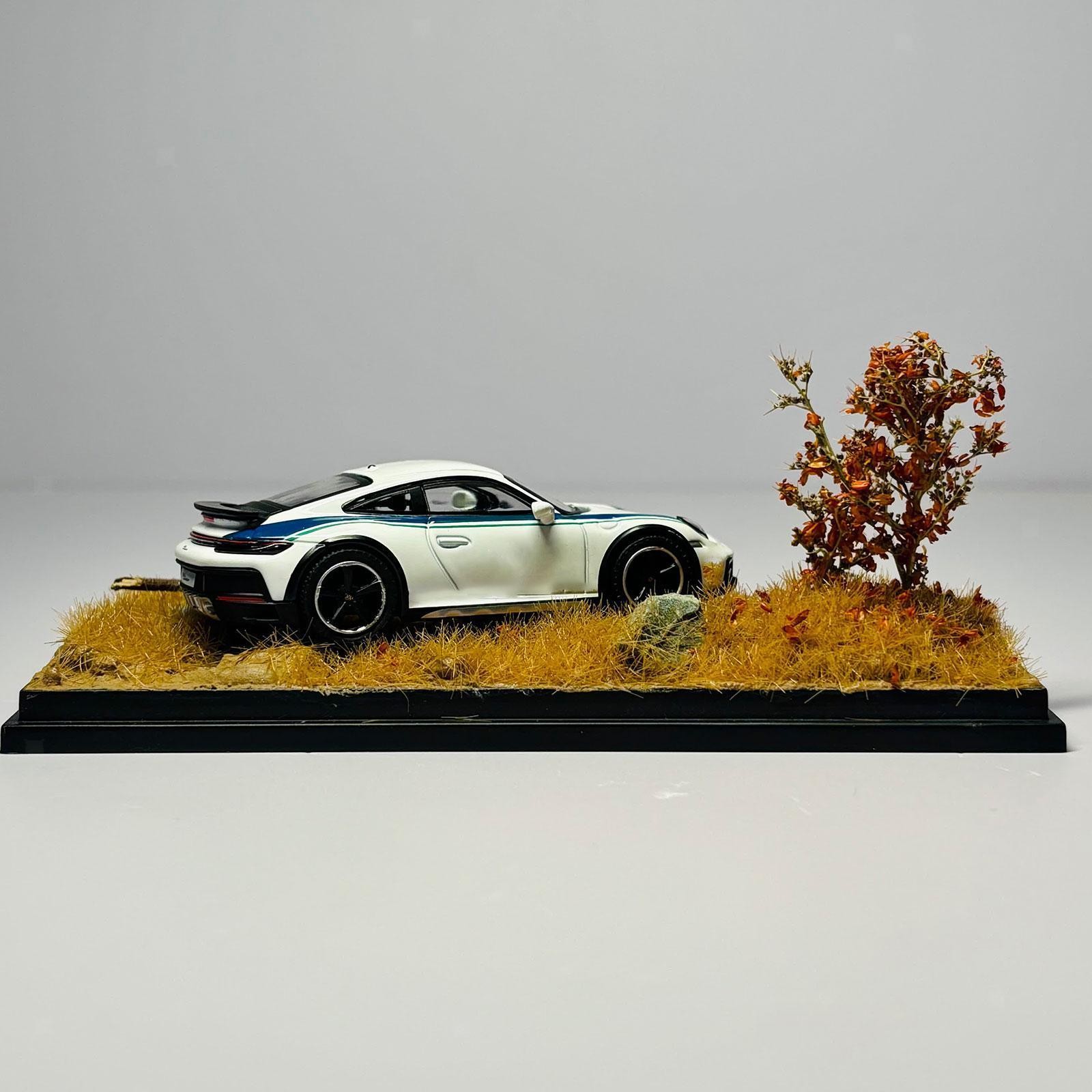 Model Car Display Case 1:64 Organizer Miniature Scenery Ornament Display Box