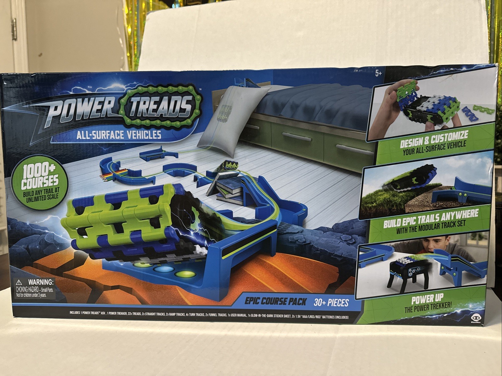 Power Treads Vehículos Todas las Superficies Epic Course Pack Modular Pista Juego de Juguete NUEVO-