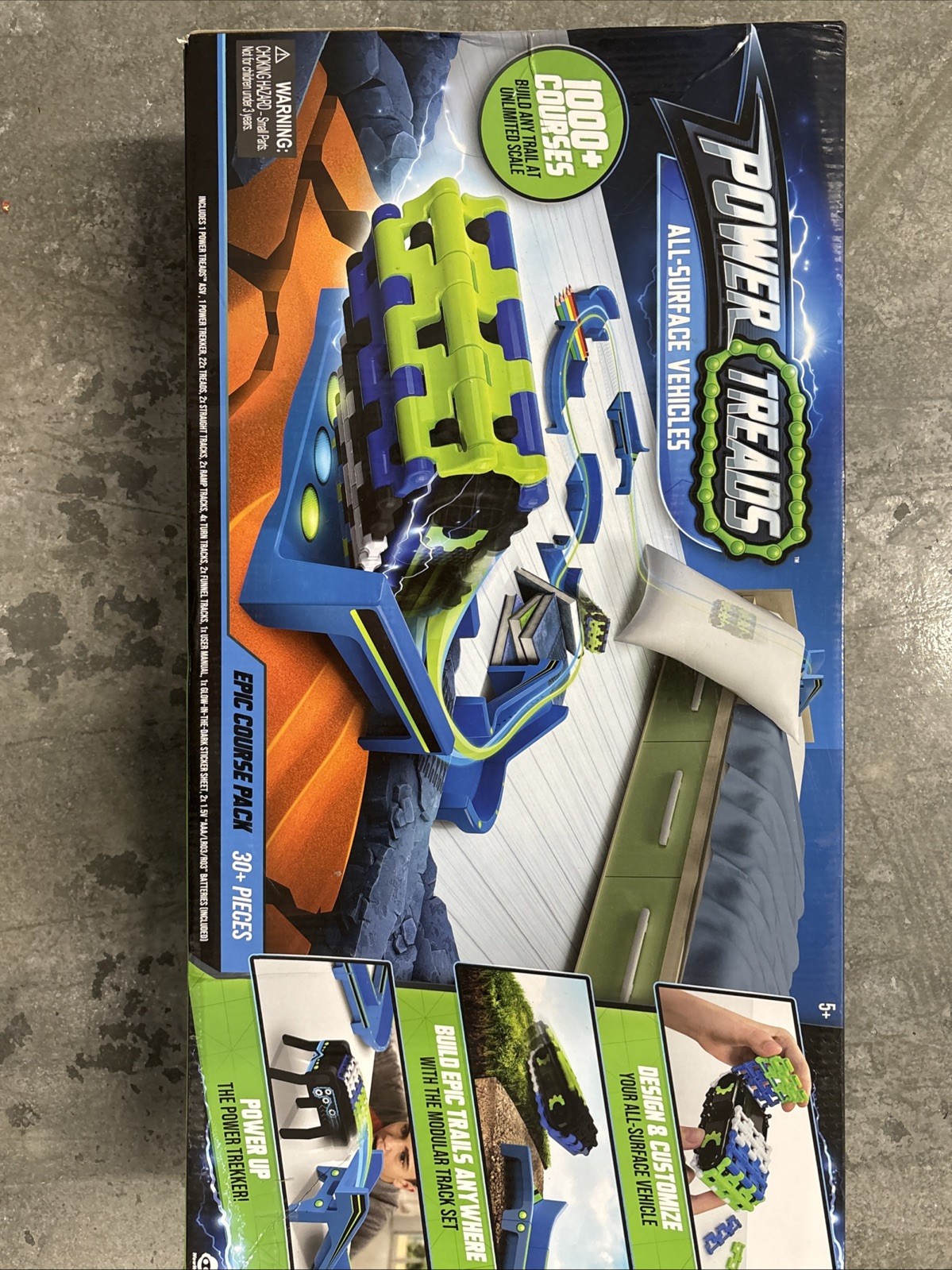 WowWee Power Treads All-Surface Vehicles épico paquete de curso 30+ piezas nuevo 5+-