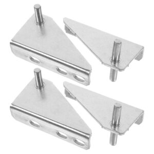 4 Pcs Stainless Steel Freezer Hinge Refrigerator Accessories Kit for Fridge