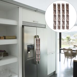 Cubierta protectora de mango de refrigerador para horno 4 piezas accesorios para refrigerador-