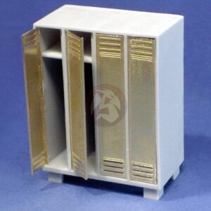 Resicast 1/35 4-Door Steel Storage Locker Cabinet w/Coat Hangers WWI WWII 352382