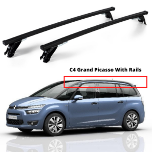 Barras portaequipajes de techo para Citroen C4 Grand Picasso 2013-22 con rieles de techo ST308/269M-