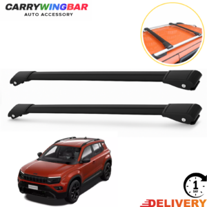 JEEP AVENGER 4XE 2024-2025 BARRAS TRANSVERSALES ALUMINIO NEGRO PAR-