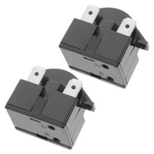 Relé de arranque de refrigerador de 2 piezas para mini refrigeradores congeladores de repuesto de compresor-
