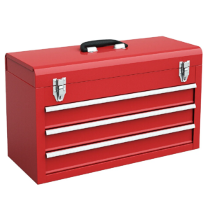Portable Tool Chest Box Storage Cabinet Garage Mechanic Organizer 3 Drawers Red