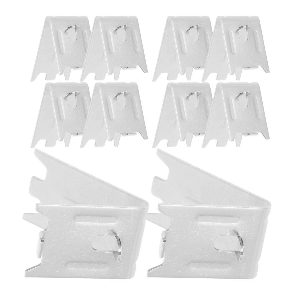 10 Piezas Soporte de Estante Clips de Refrigerador Comercial Soportes de Refrigerador- - Image 5