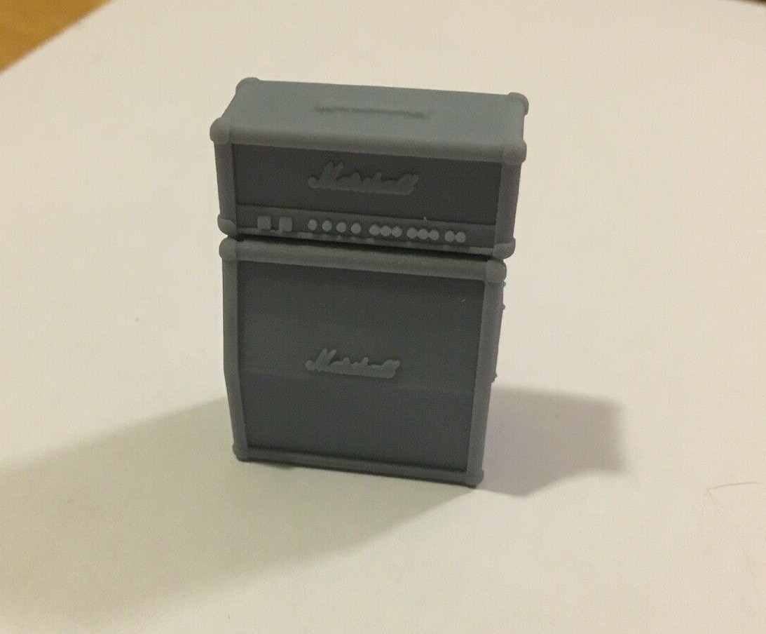 1/24 1/25 Resin Guitar Amplifier Head & Speaker Cabinet for Model Car Dioramas - Image 3
