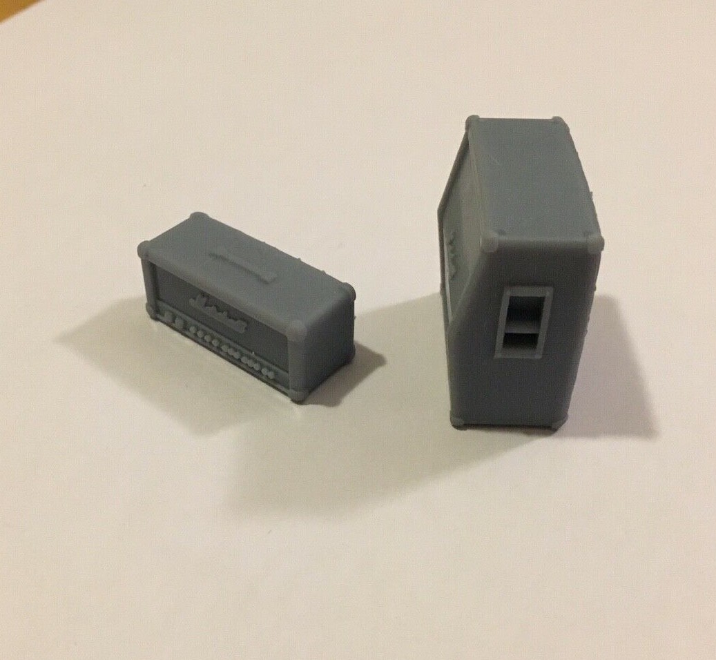 1/24 1/25 Resin Guitar Amplifier Head & Speaker Cabinet for Model Car Dioramas - Image 5