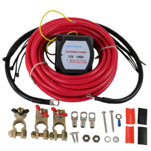 Kit aislador de batería doble marino 12V 140A para ATV UTV 4x4 Rzr RV coche embarcación-