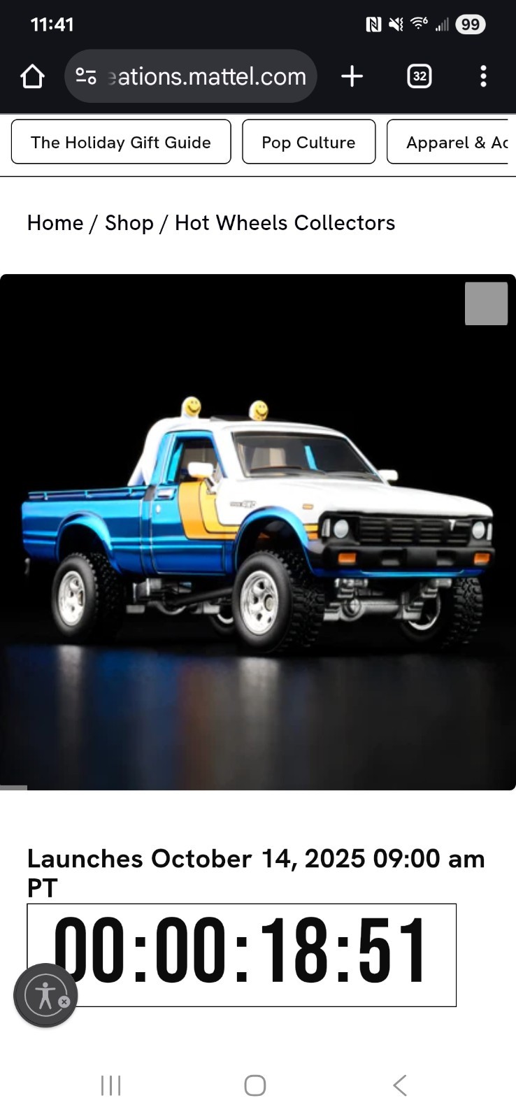 Toyota SR5 4x4 Spectraflame Ice Blue RLC exclusivo de Hot Wheels 🛻’81 - - Image 4
