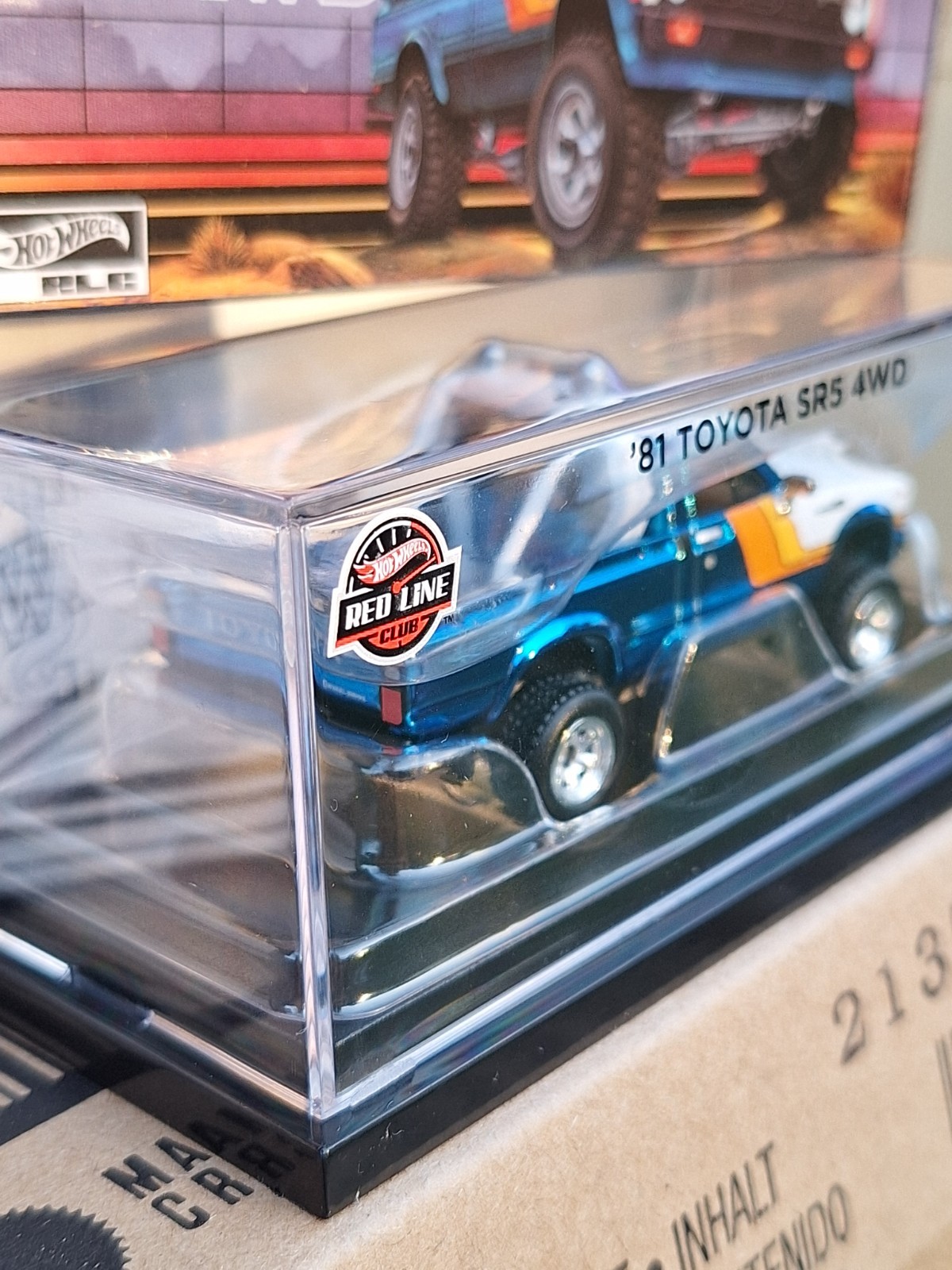 Toyota SR5 4x4 Spectraflame Ice Blue RLC exclusivo de Hot Wheels 🛻’81 - - Image 5