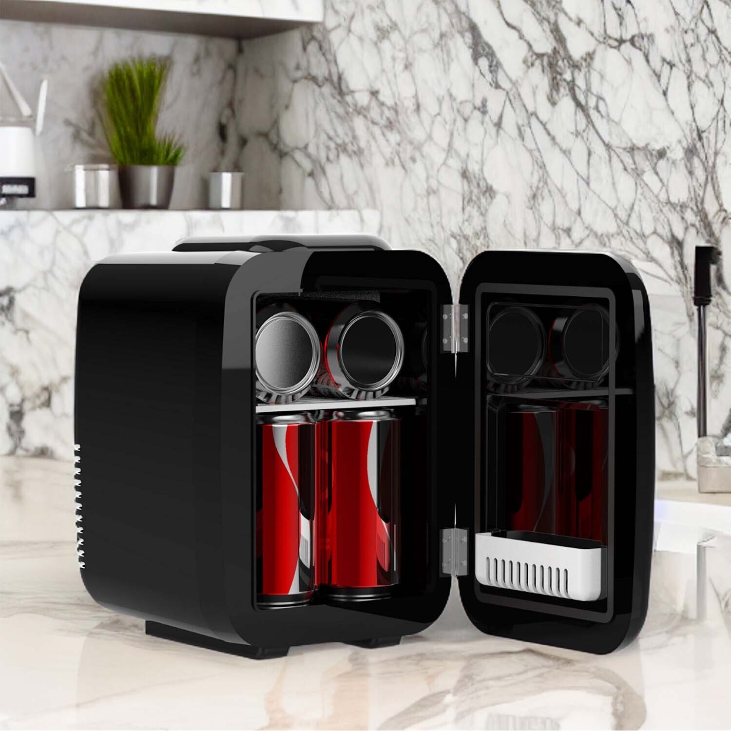Mini nevera portátil 4 L mesa eléctrica pequeño enfriador dormitorio hielo taquilla- - Image 3