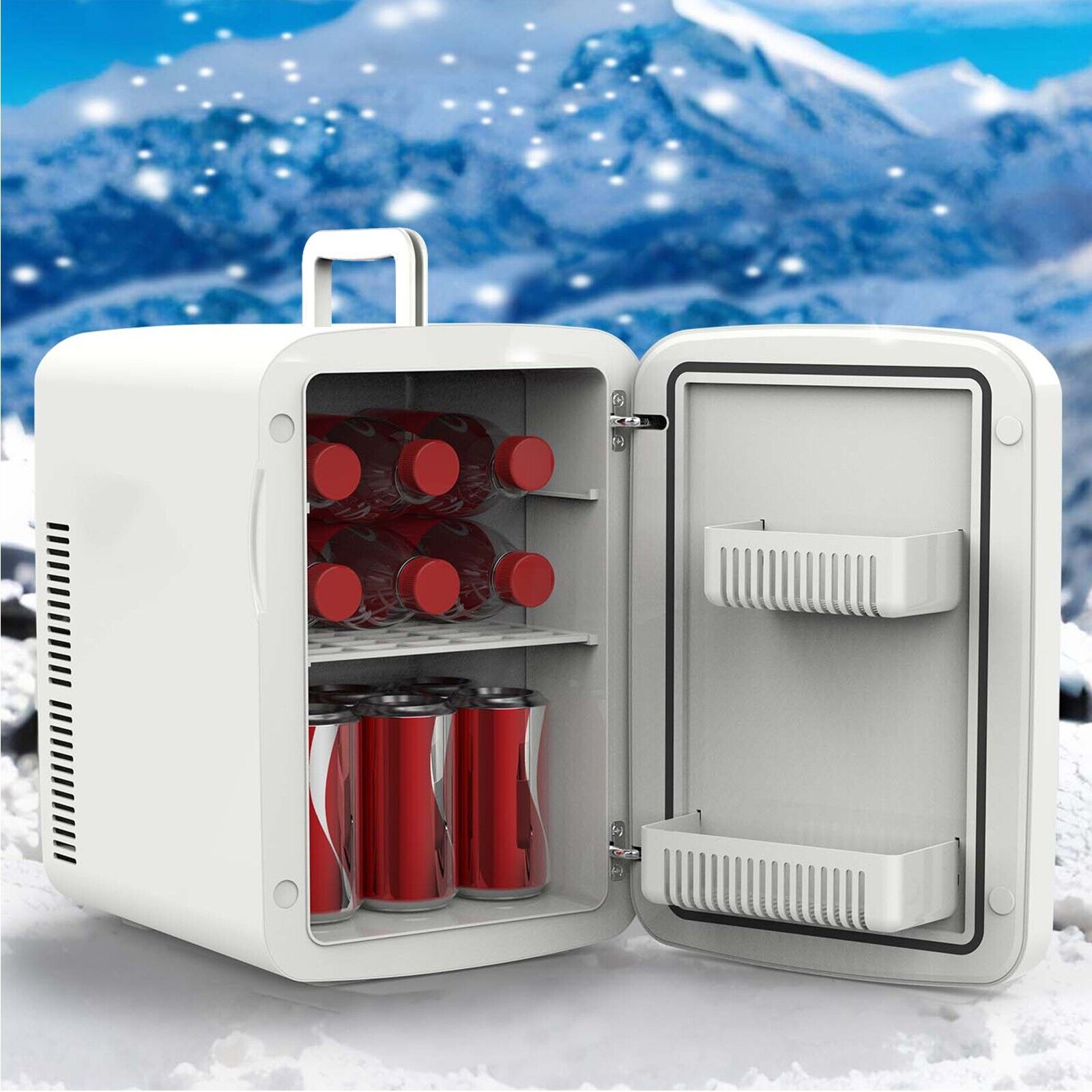 4/10/15L Mini Nevera Mesa Enfriador Eléctrico Calentador Portátil Hielo Caja Coche- - Image 3