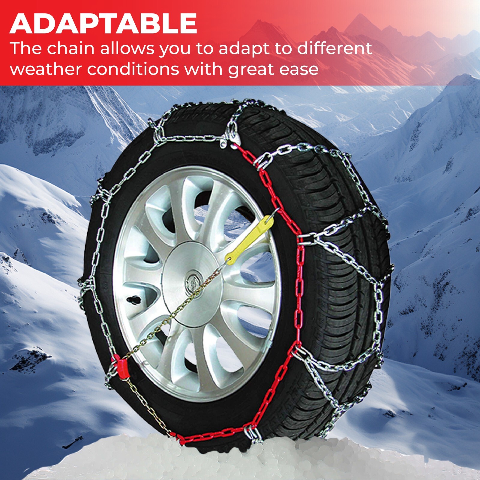 Sumex Husky Invierno Universal 16mm Cadenas de Nieve Rueda Coche Neumáticos 4x4 Par incl Caja- - Image 5