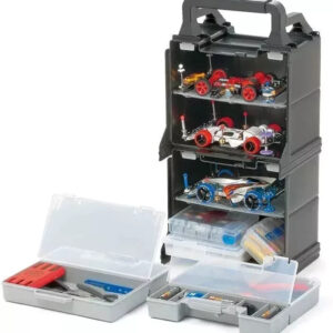 Tamiya 15424 Mini 4WD Portable Pit Cassetta Porta Mini 4WD Box Modellismo