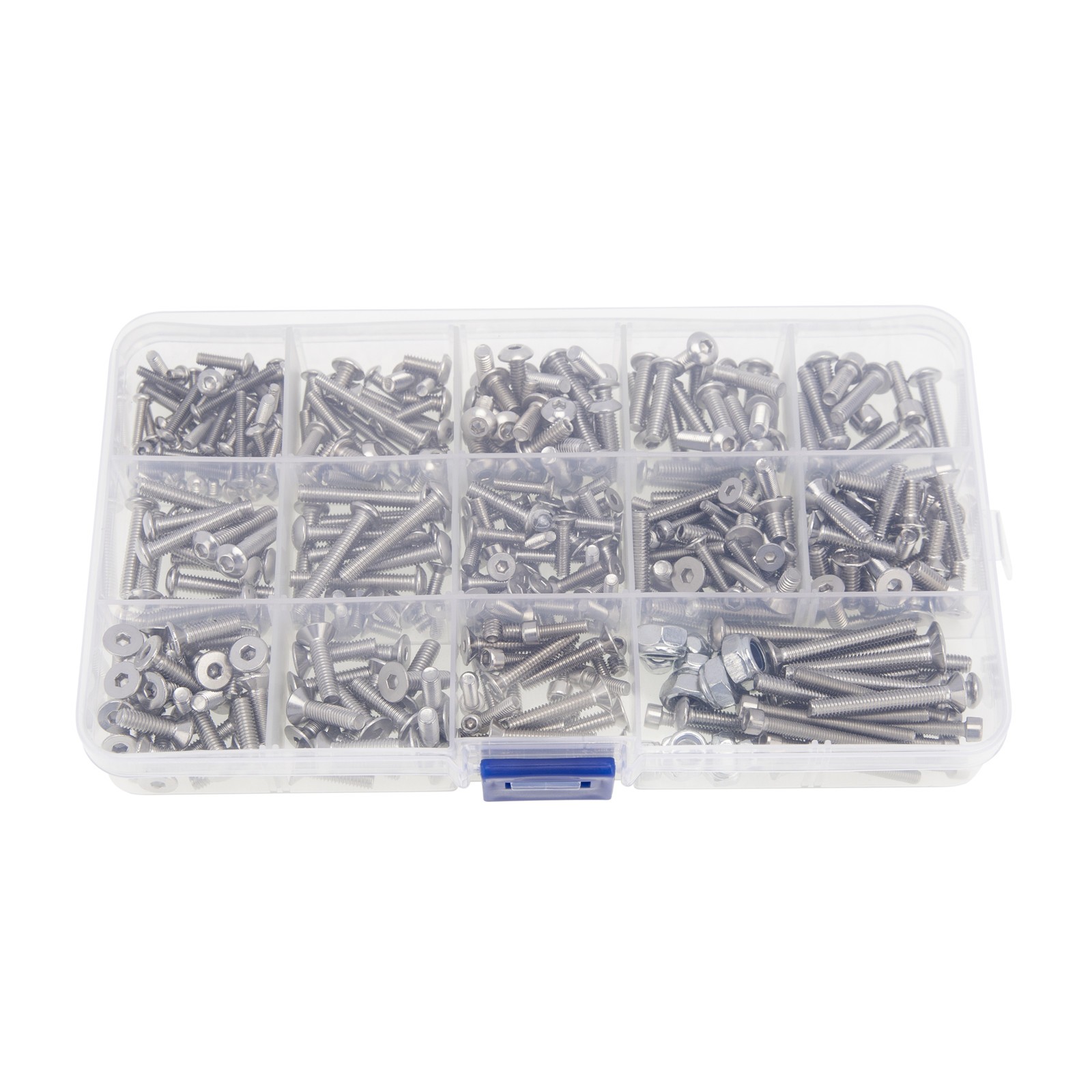 Paquete de 433 tuercas de cabeza hexagonal de acero caja surtida para coche de radiocontrol Axial SCX6 4x4 1/6- - Image 2