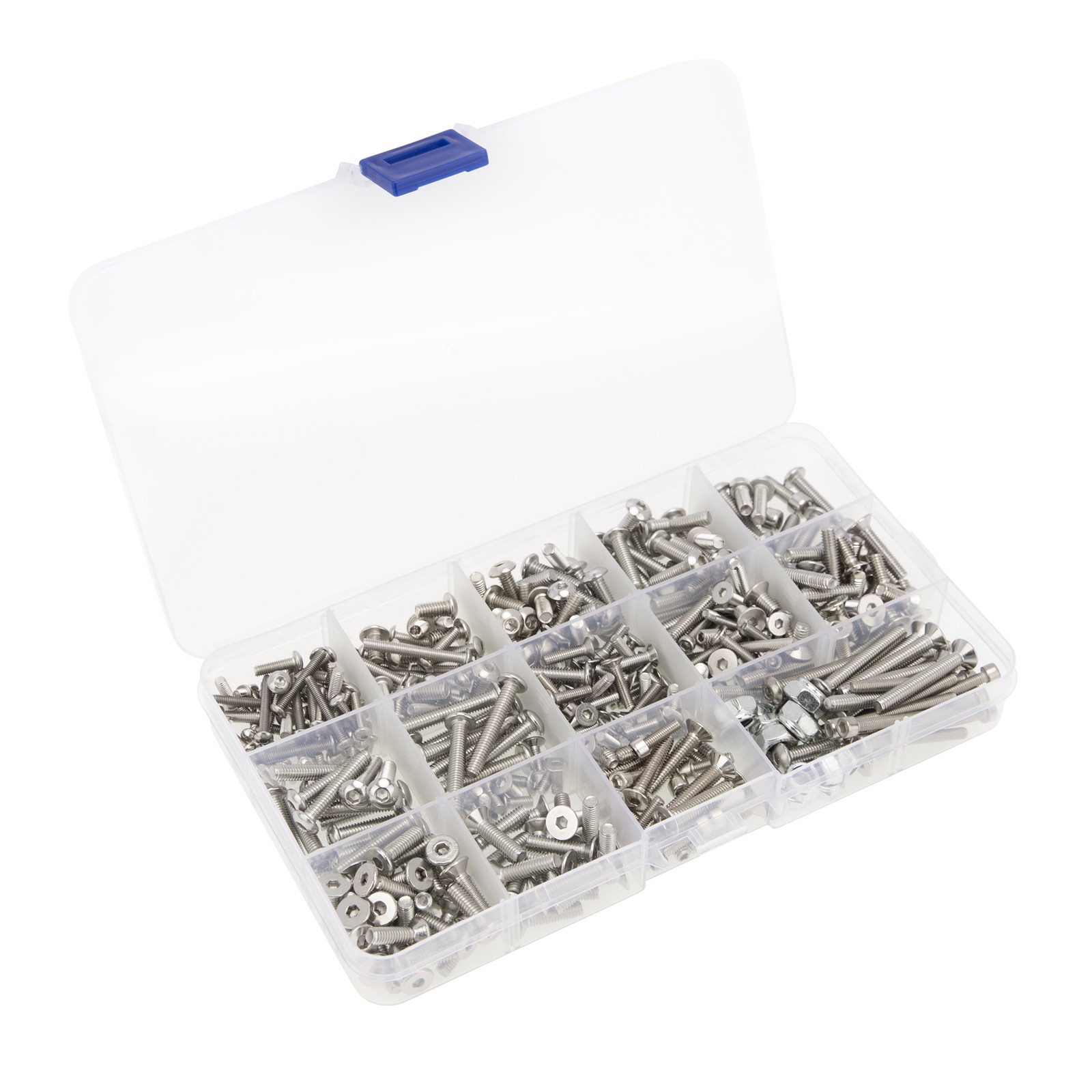 Paquete de 433 tuercas de cabeza hexagonal de acero caja surtida para coche de radiocontrol Axial SCX6 4x4 1/6- - Image 4