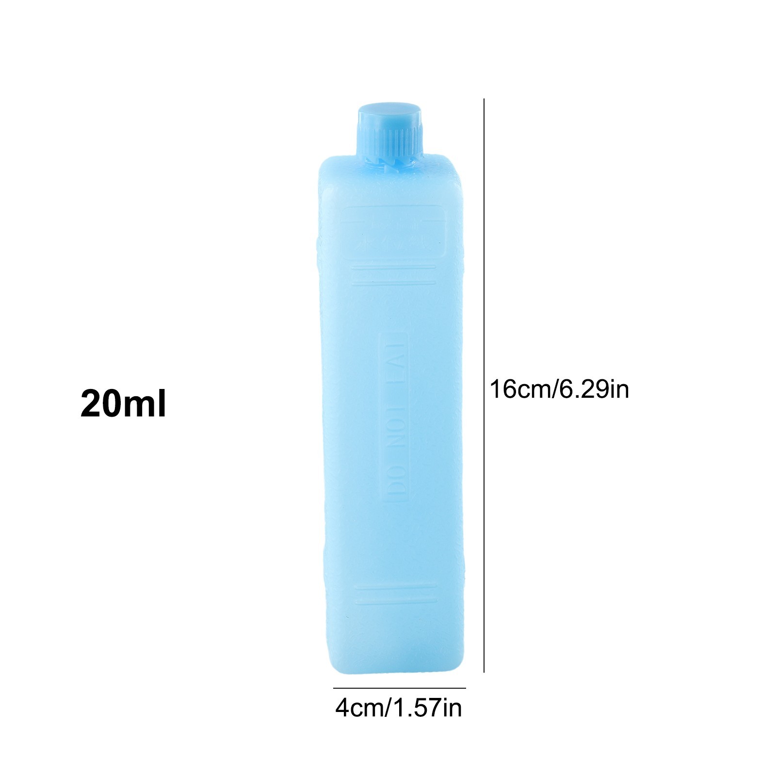 Caja de hielo reutilizable de 6,29 X1,57 pulgadas 16*4 cm 200 ml para bolsas de almuerzo- - Image 5