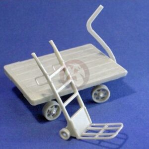 Resicast 1/35 (1/32) Trolleys WWI / WWII (Flatbed Trolley & Stack Truck) 352387
