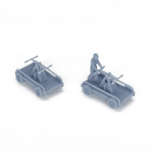 Outland Models Railroad Scenery Railroad Trolley Handcar Set 1:87 HO Scale