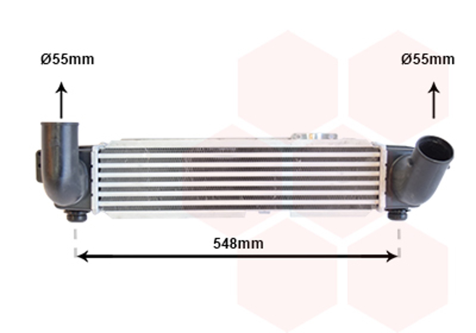 Enfriador de aire de carga VAN WEZEL 83004141 para SORENTO KIA JC 1 CRDi 4WD-