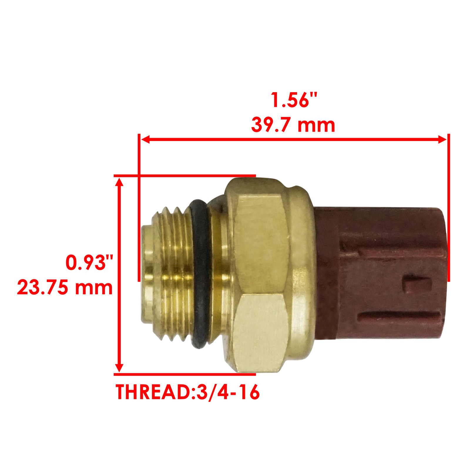 Interruptor de sensor térmico de ventilador para Yamaha YFM400 Kodiak 400 Hunter 4x4 2001-2002- - Image 2