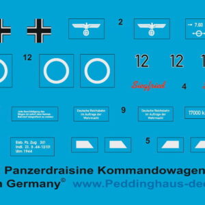 Peddinghaus 3112 1/72 Tank Trolley Commando Truck